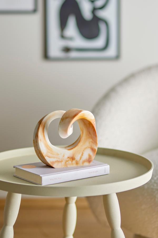 Bloomingville Swirl Deco, Brown, Polyresin