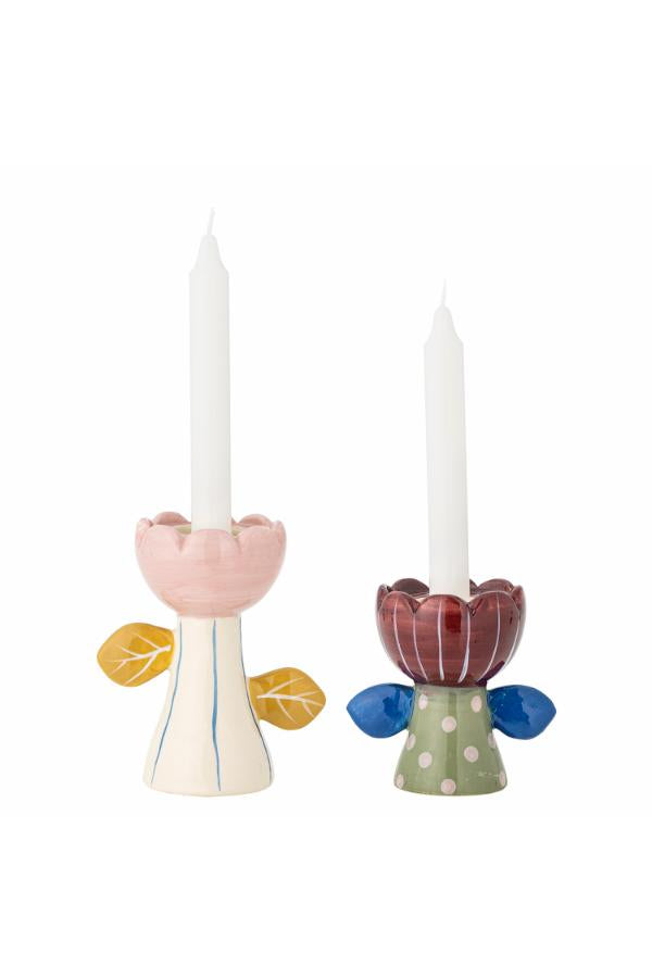 Bloomingville Florita Votive & Candle Holder, Multi, Stoneware