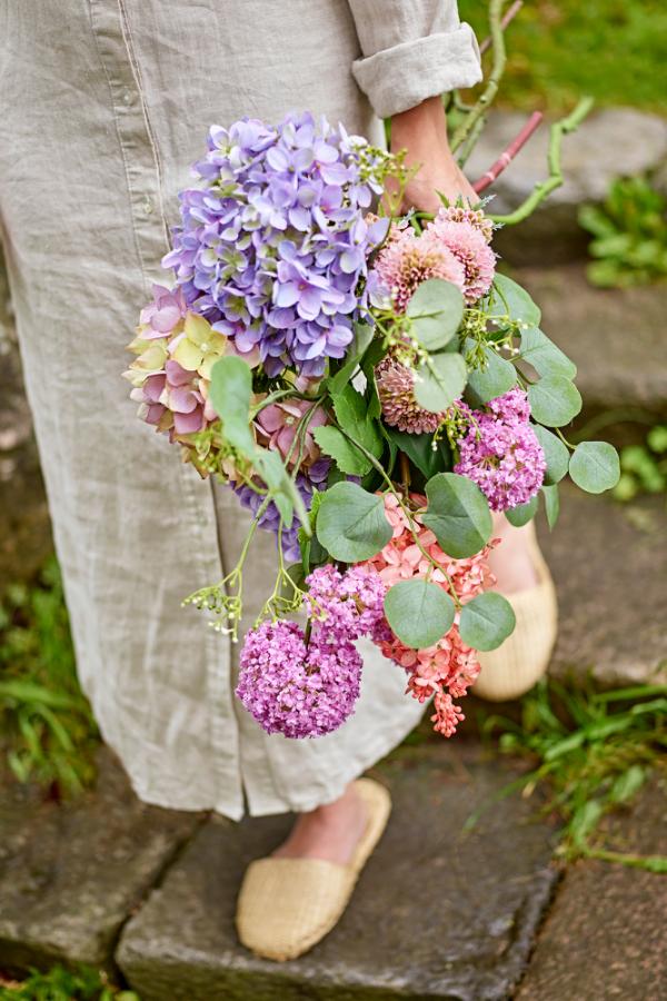 Bloomingville Edge Bouquet, Purple, Artificial Flowers