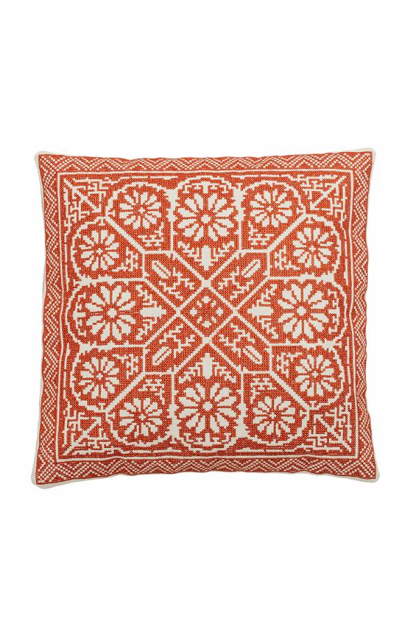Bloomingville Madita Cushion, Red, Cotton