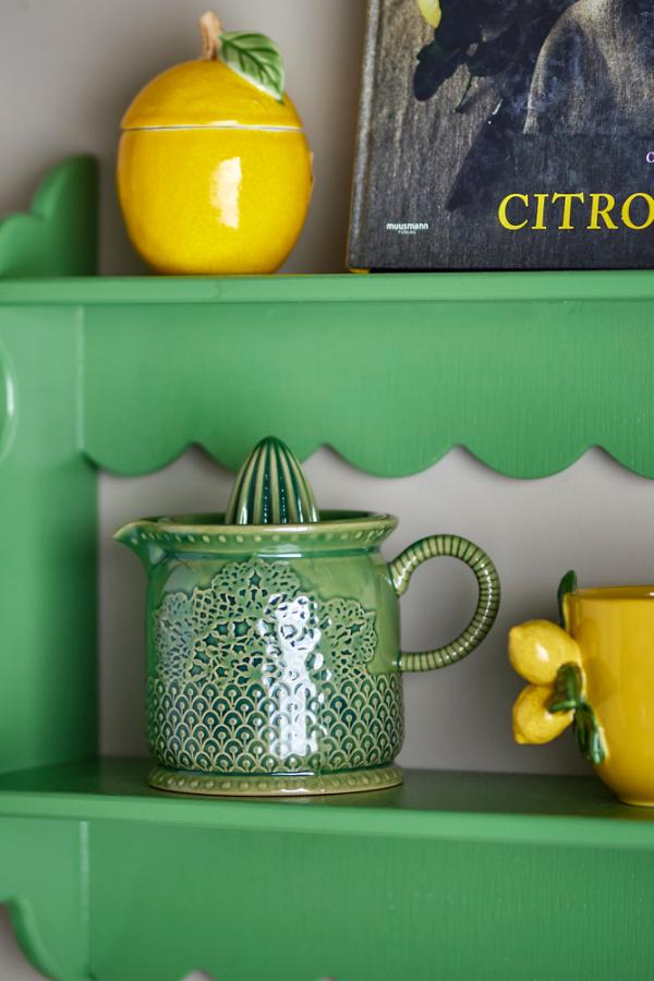 Creative Collection Liselu Lemon Juicer, Green, Stoneware