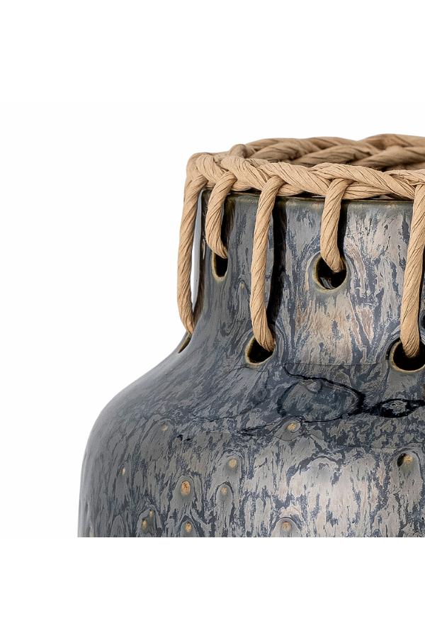 Bloomingville Janel Vase, Black, Ceramic