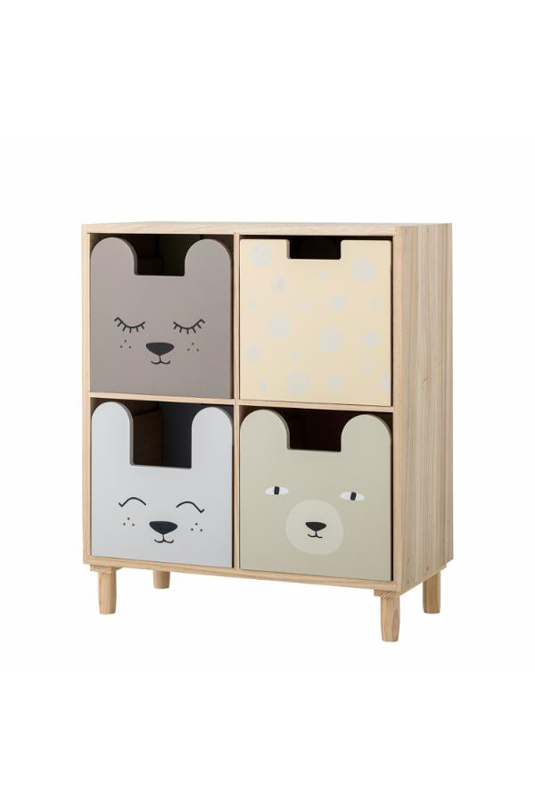 Bloomingville Mini Calle Bookcase w/Drawers, Multi, Paulownia
