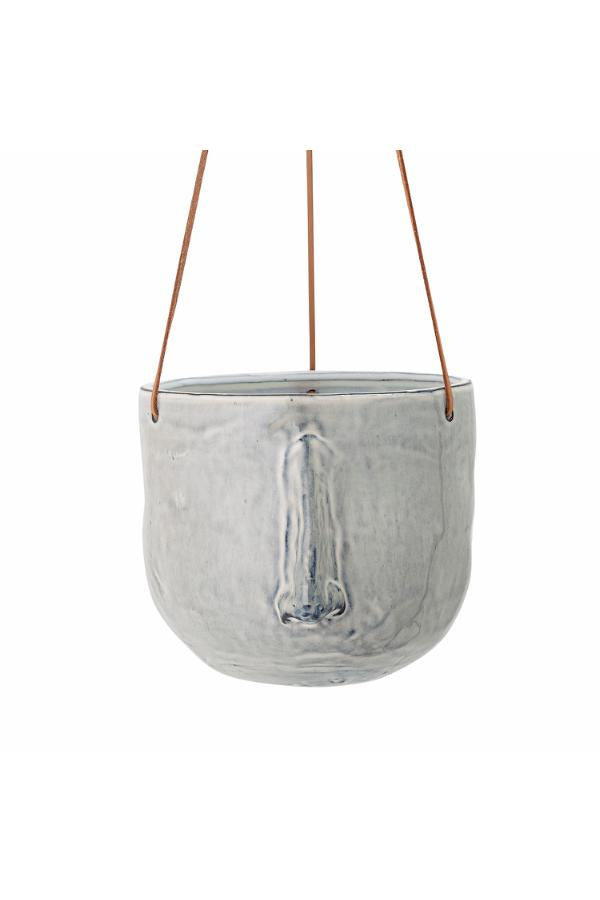 Bloomingville Ileana Flowerpot, Hanging, Grey, Stoneware