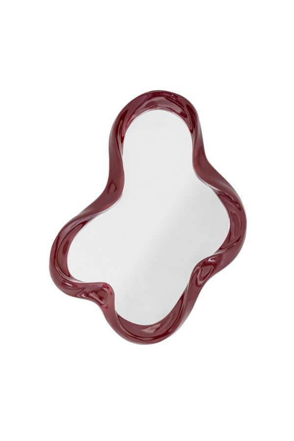 Bloomingville Violeta Wall Mirror, Red, Polyresin