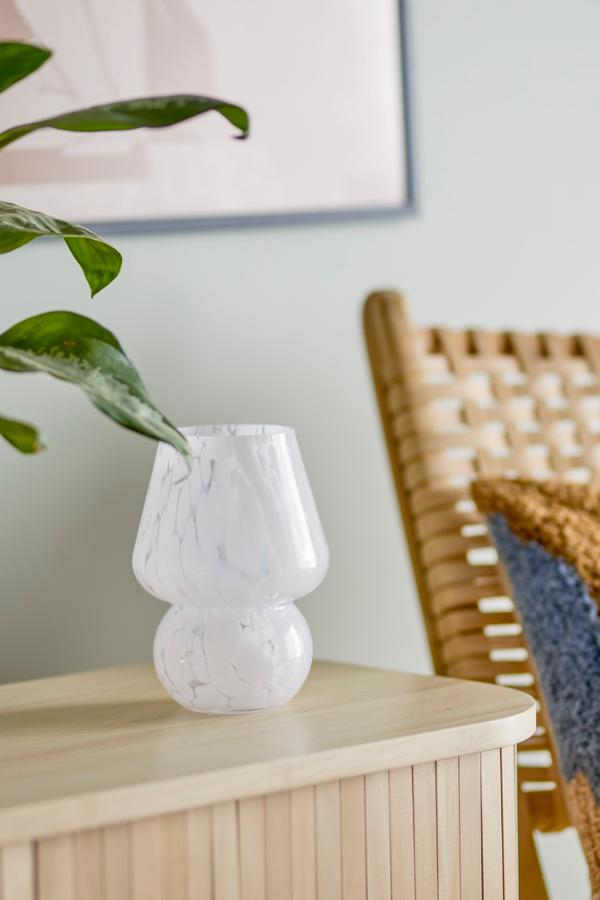 Bloomingville Halim Vase, White, Glass