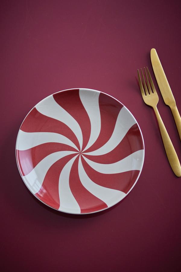Bloomingville Yule Plate, Multi, Stoneware
