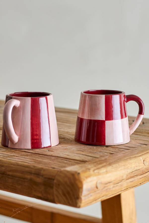 Bloomingville Floki Mug, Rose, Stoneware