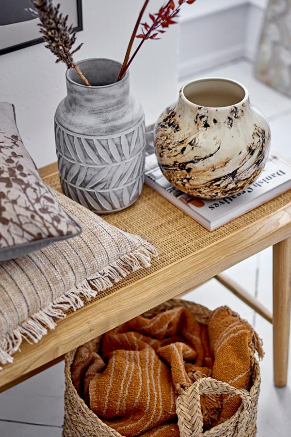 Bloomingville Saku Vase, Grey, Ceramic