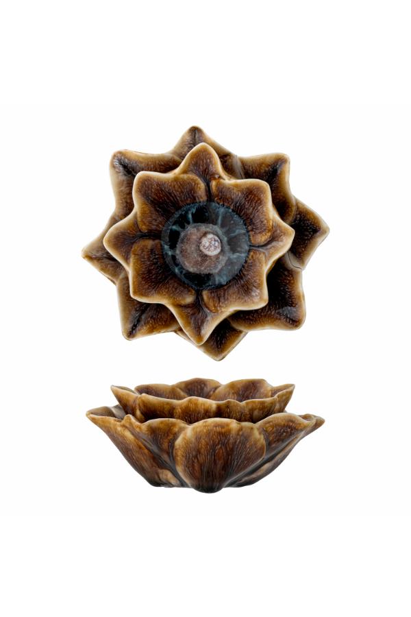 Creative Collection Dinah Votive, Brown, Stoneware