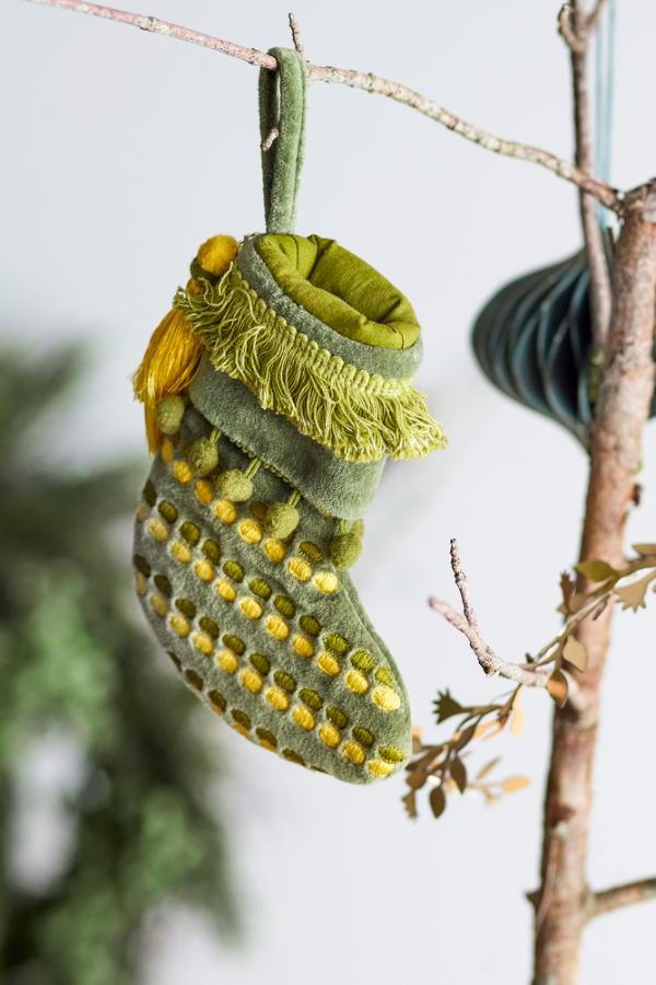Bloomingville Jeanne Ornament, Green, Cotton