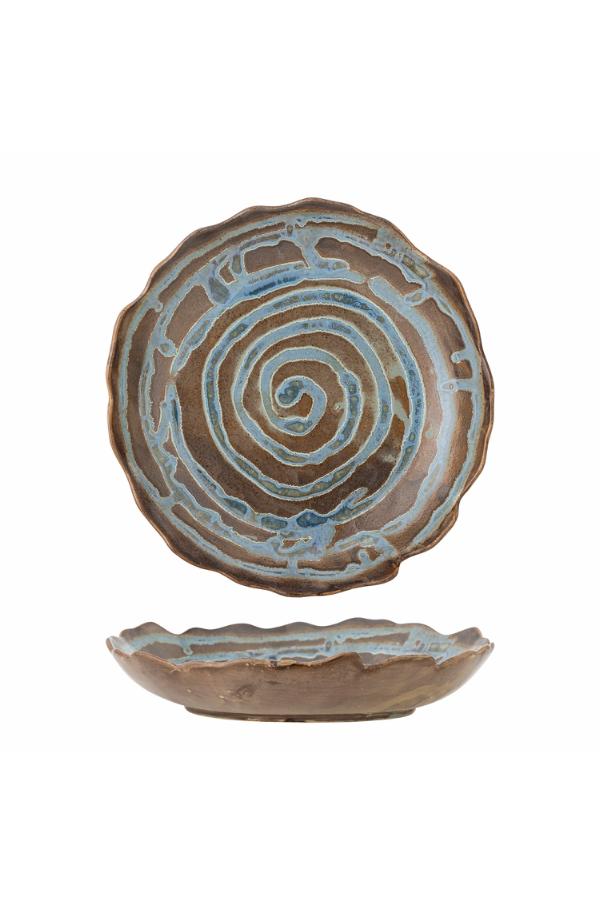Creative Collection Marjorie Tray, Blue, Stoneware
