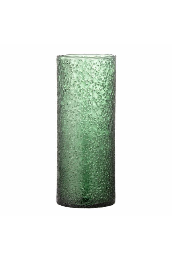 Bloomingville Zenta Vase, Green, Recycled Glass