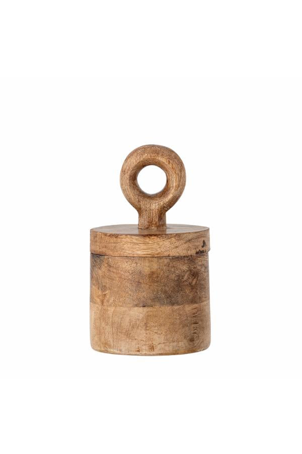 Bloomingville Nonnie Jar w/Lid, Nature, FSC®100%, Mango