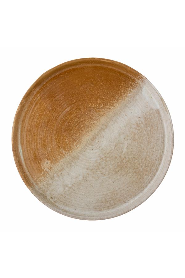 Creative Collection Dahlia Serving Plate, Brown, Stoneware