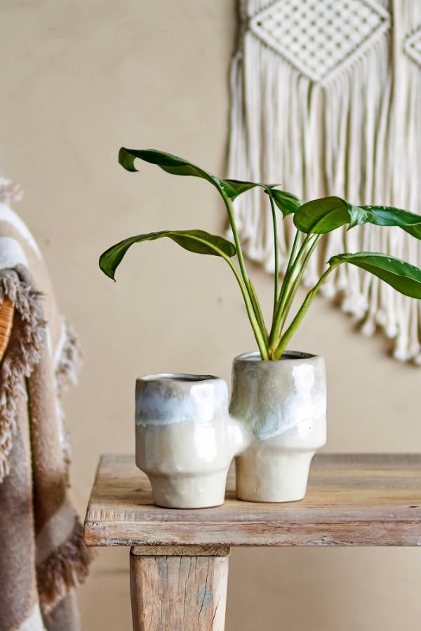 Bloomingville Maiak Flowerpot, Brown, Stoneware