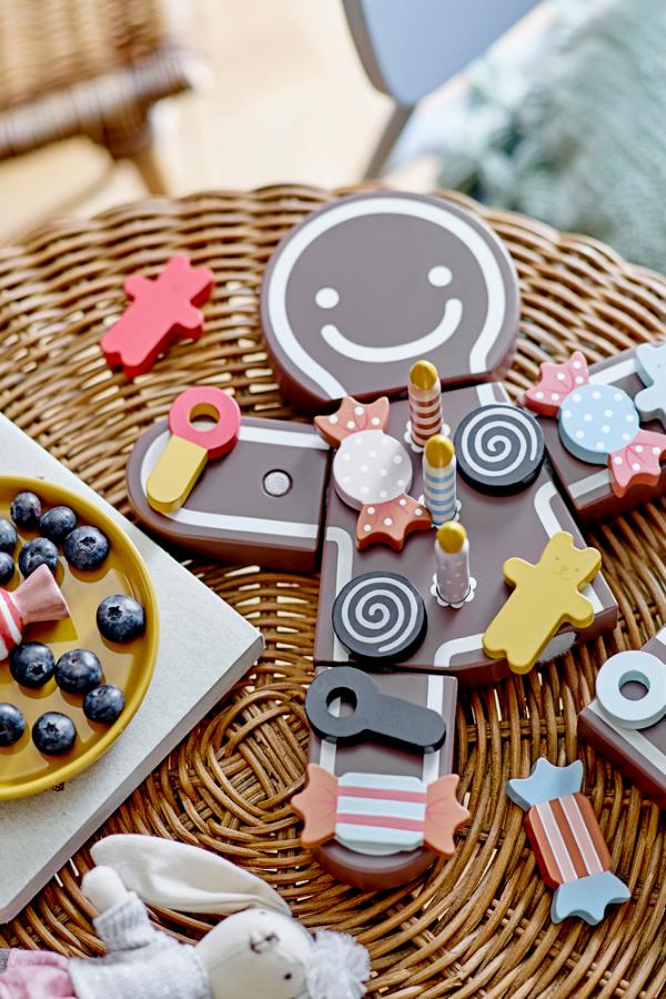 Bloomingville Mini Tala Play Set, Food, Brown, MDF