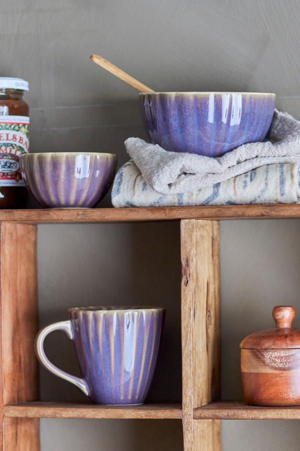 Bloomingville Latina Bowl, Purple, Stoneware