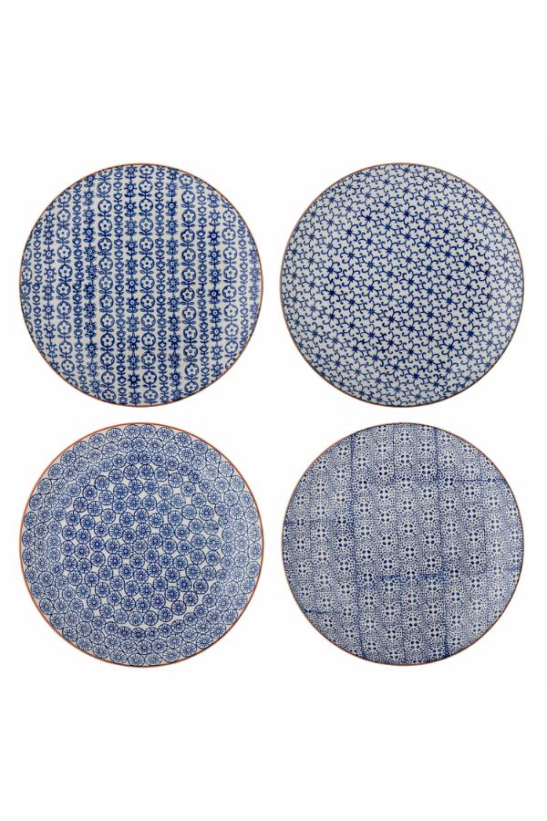 Bloomingville Karine Plate, Blue, Stoneware
