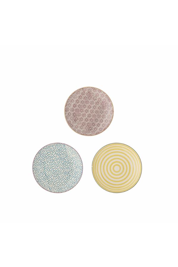 Bloomingville Patrizia Plate, Multi, Stoneware