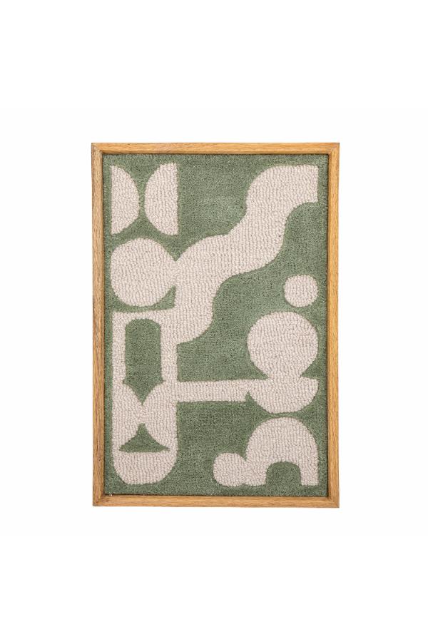 Bloomingville Longton Wall Decor, Green, Wool