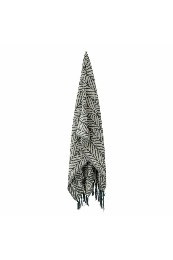 Creative Collection Ugento Throw, Green, Recycled Cotton