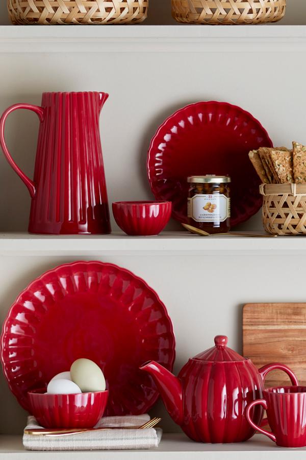 Bloomingville Latina Teapot, Red, Stoneware