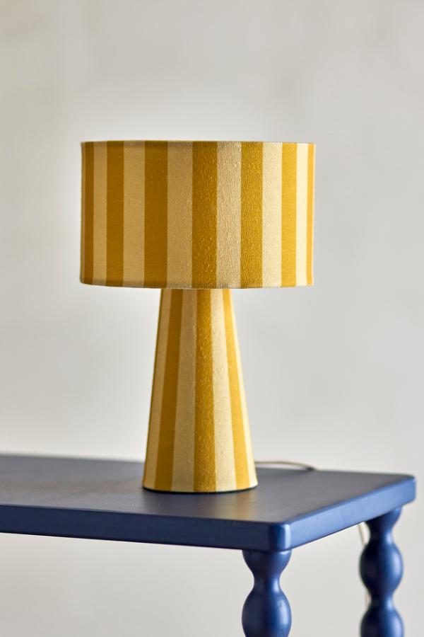 Bloomingville Emmie Table lamp, Yellow, Linen