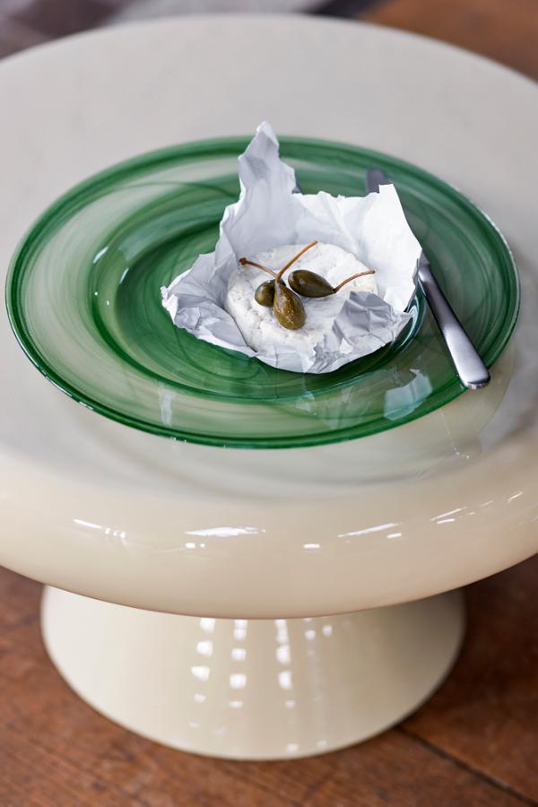 Bloomingville Amelie Plate, Green, Glass