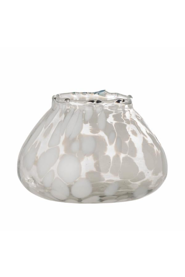 Bloomingville Hertha Votive, White, Glass