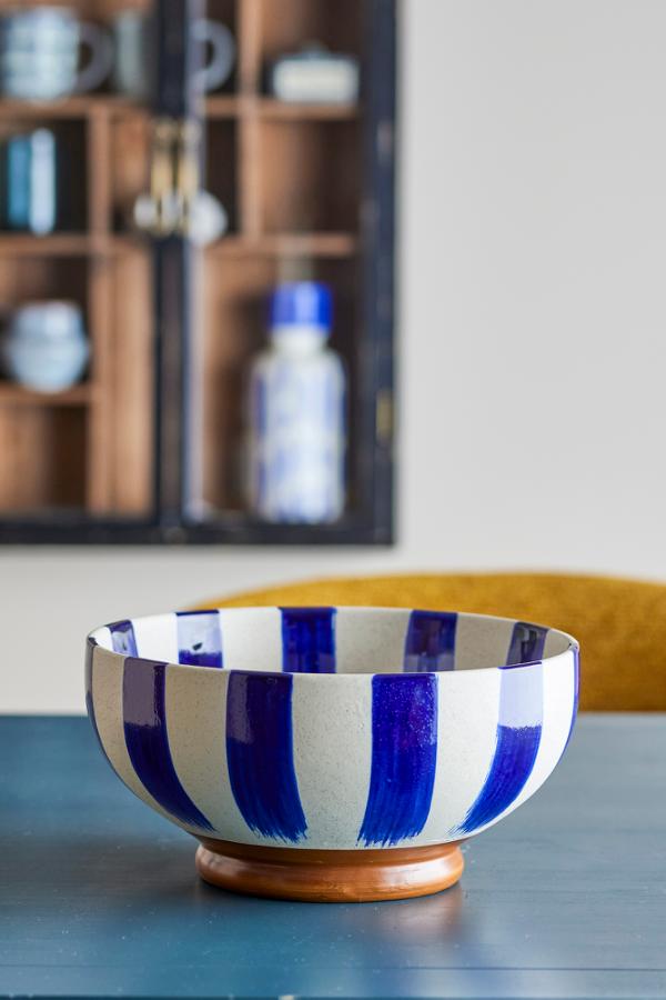 Creative Collection Shakti Bowl, Blue, Stoneware