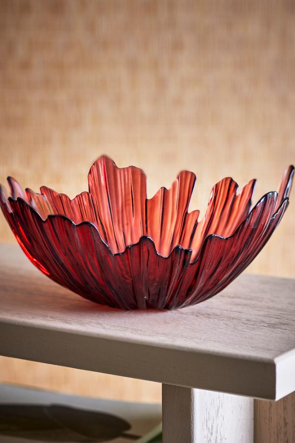 Bloomingville Aila Bowl, Red, Glass