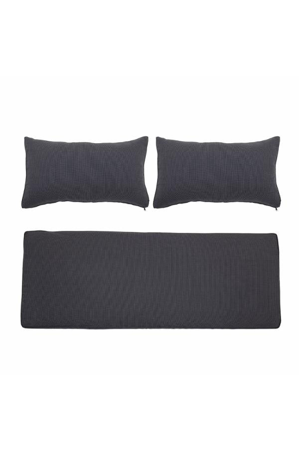 Bloomingville Mundo Cushion Cover (No filler), Grey, Polyester