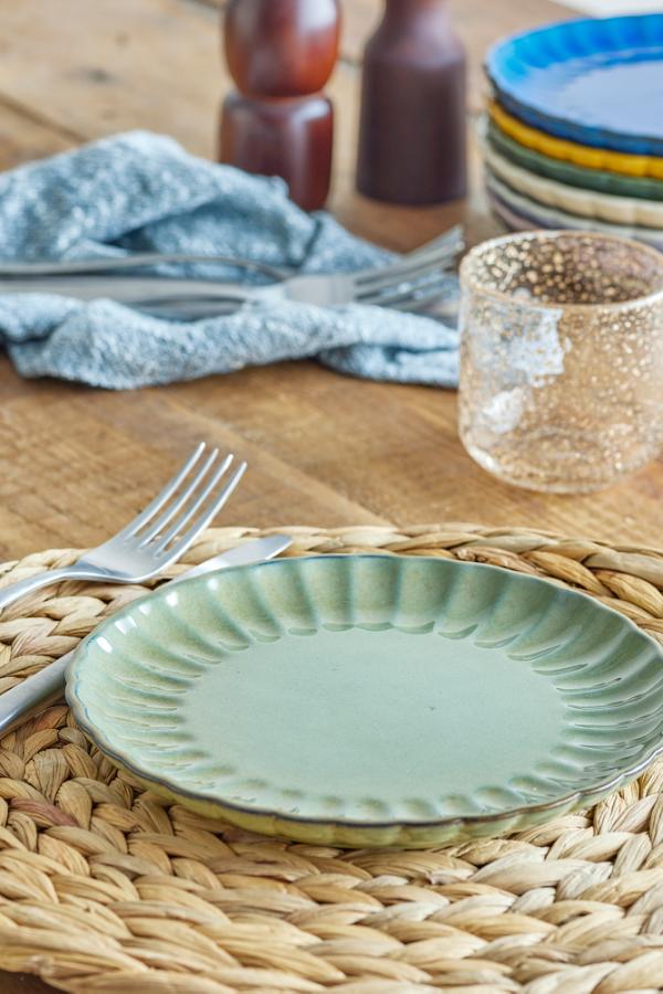 Bloomingville Latina Plate, Green, Stoneware