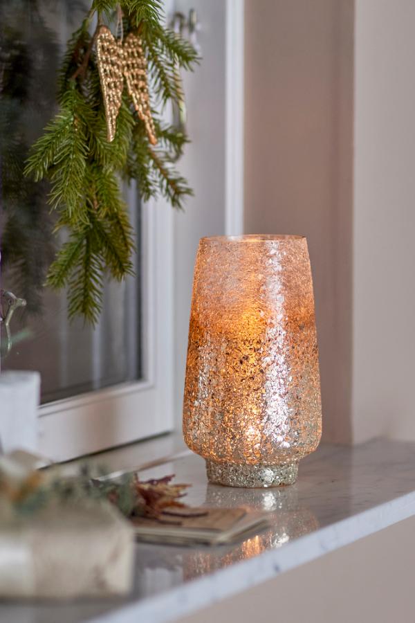 Bloomingville Lucina Votive, Silver, Glass