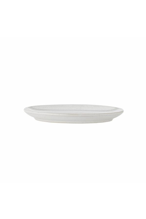 Bloomingville Addison Plate, White, Stoneware