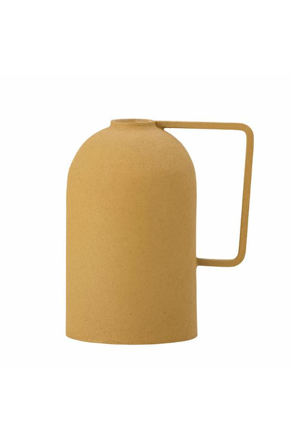 Bloomingville Idon Candle Holder, Yellow, Metal