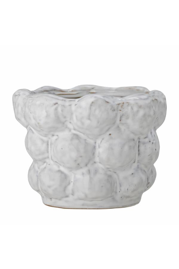 Bloomingville Dieter Flowerpot, White, Stoneware