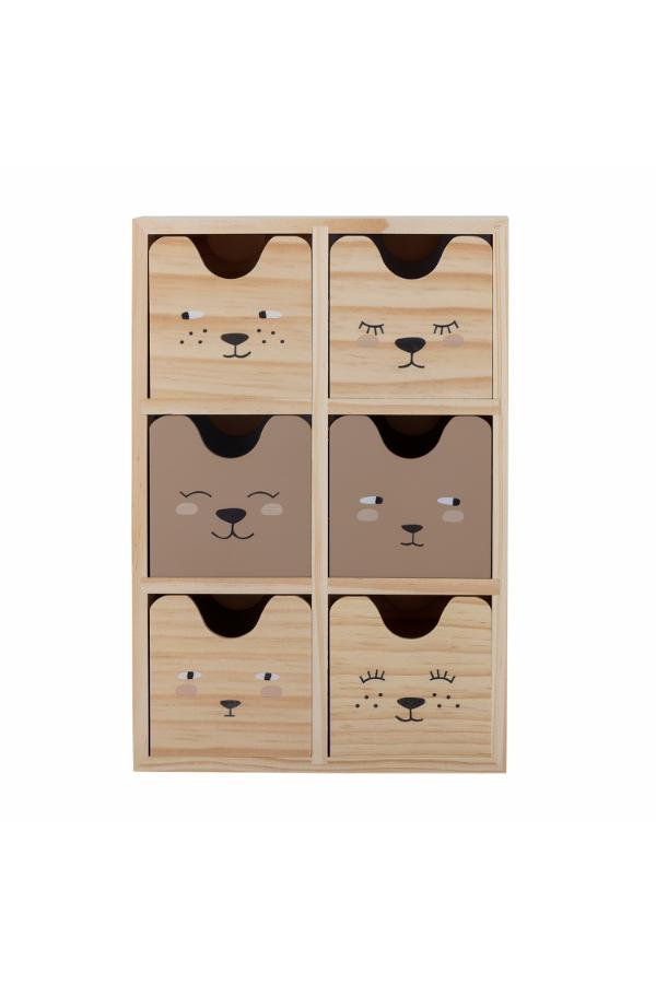Bloomingville Mini Calle Storage Box, Multi, FSC®100%, Pine