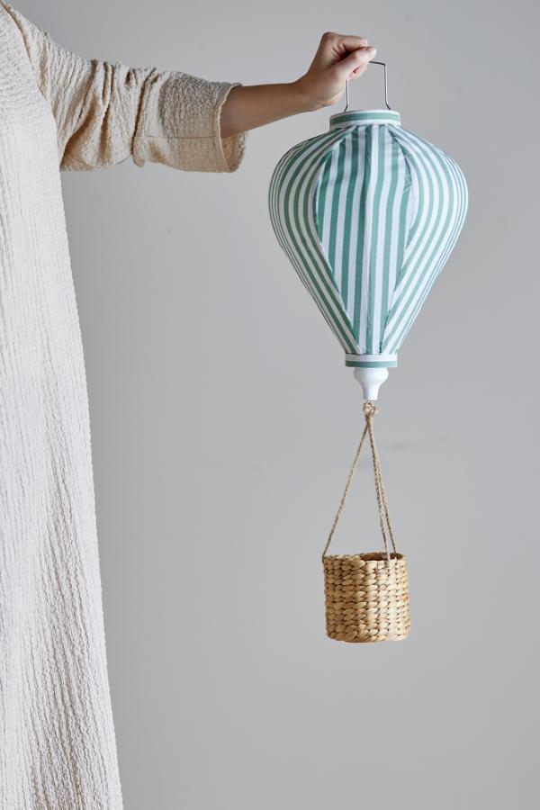 Bloomingville Mini Pomp Mobile, Green, Polyester