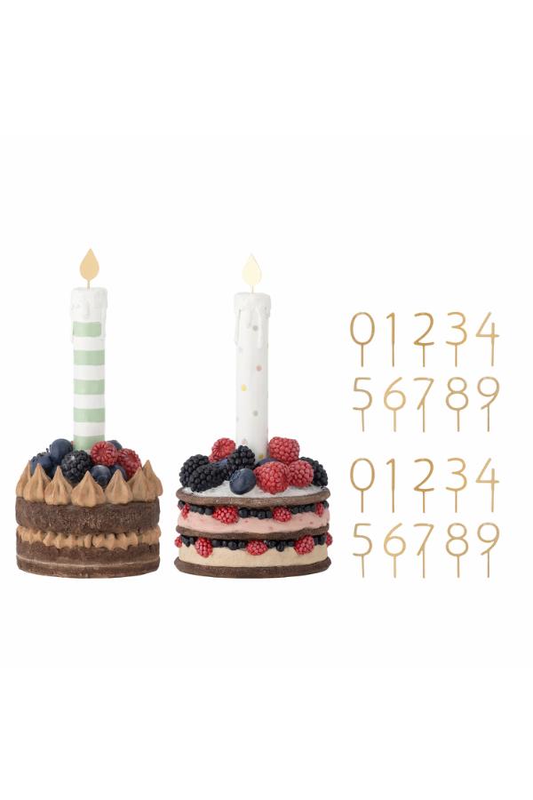 Bloomingville Hooray Birthday Decoration, Multi, Polyresin