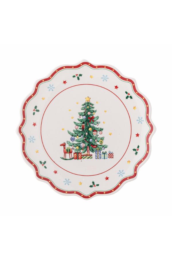 Bloomingville Naive Plate, Red, Ceramic