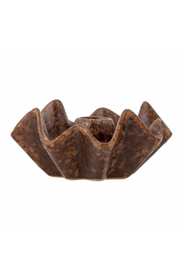Creative Collection Rameeza Candle Holder, Brown, Stoneware