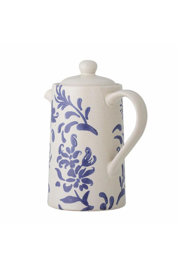 Creative Collection Petunia Teapot, Blue, Stoneware