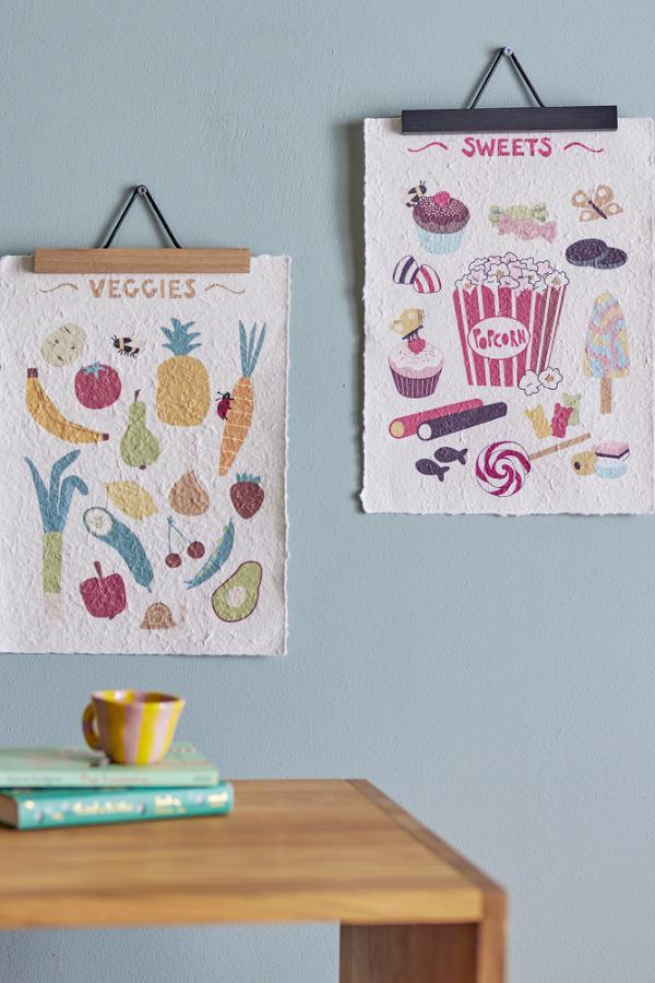 Bloomingville Mini Papio Poster, Multi, Paper
