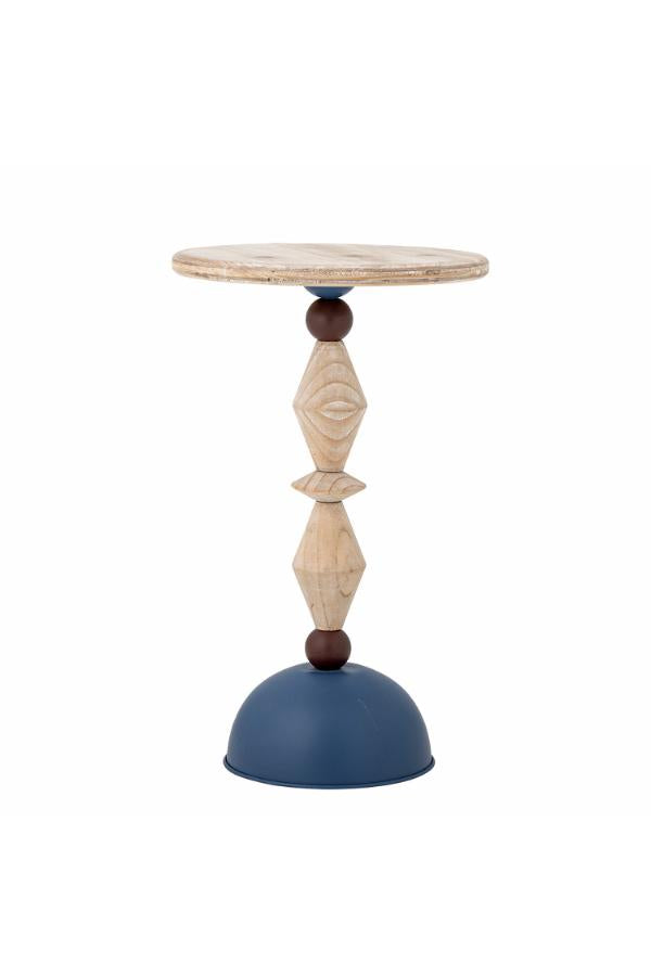Creative Collection Mannelli Side Table, Blue, Firwood