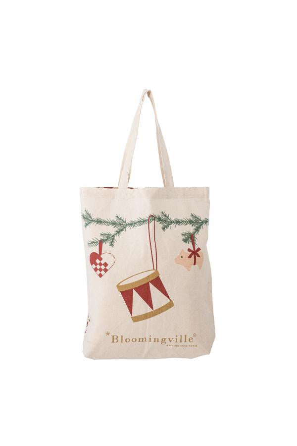 Bloomingville Yule Tote Bag, Nature, Cotton