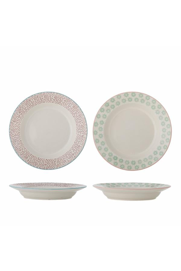 Bloomingville Patrizia Plate Deep, Multi, Stoneware