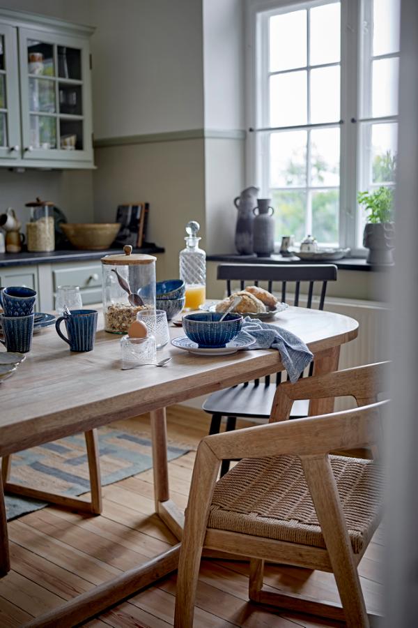 Creative Collection Serrone Dining Table, Nature, Rubberwood
