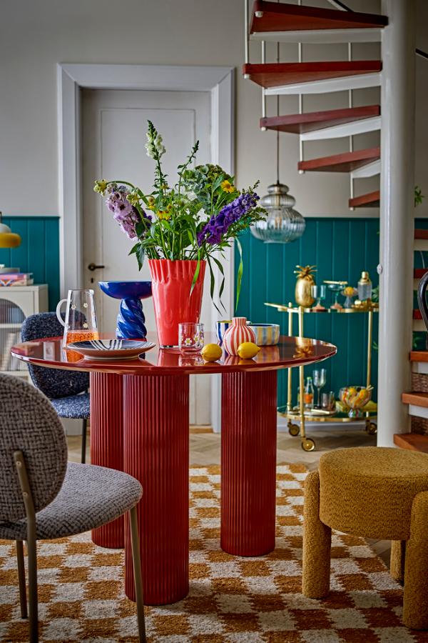 Bloomingville Bruno Stool, Yellow, Polyester